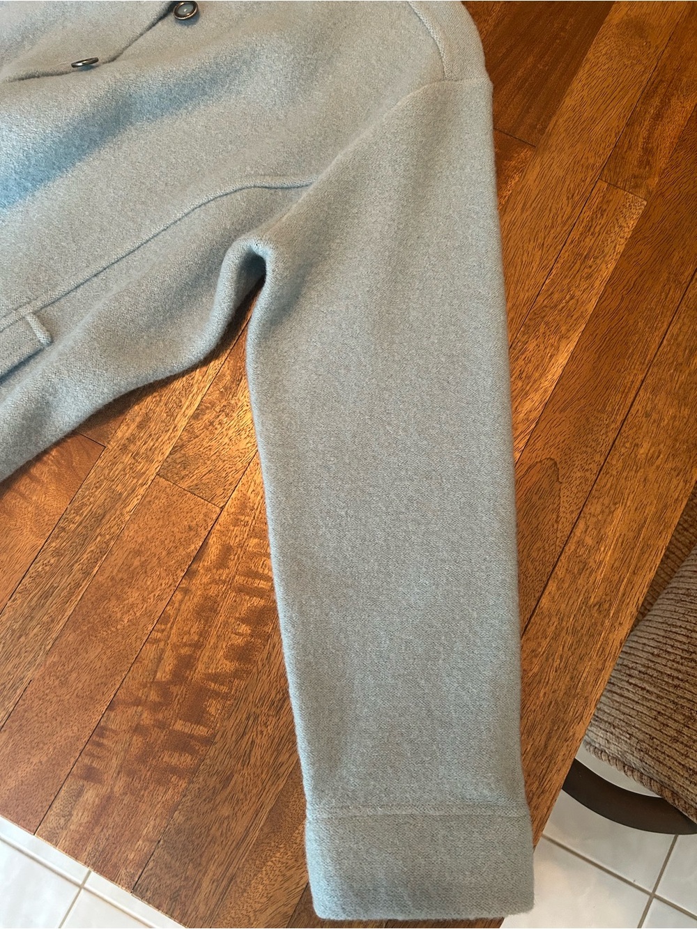 Norm Thompson Baby Blue Wool Coat - Picture 8 of 15